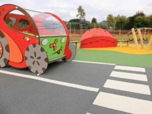 Cabane voiture pour aires de jeux pour enfants